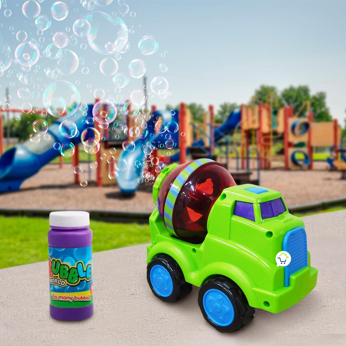 Miniatura 6 de Maquina De Burbujas Camion Mezclador 012